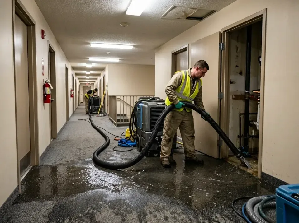 multi-unit-apartment-hallway-f-005 — frequently asked questions, Emergency Burst Pipe Water Extraction & Removal in Rye Broo…